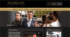 Desktop Screenshot of mcmillancriminallaw.com.au