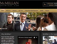 Tablet Screenshot of mcmillancriminallaw.com.au